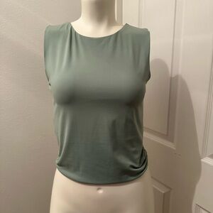 Blue Rain green sleeveless top size small Francesca’s